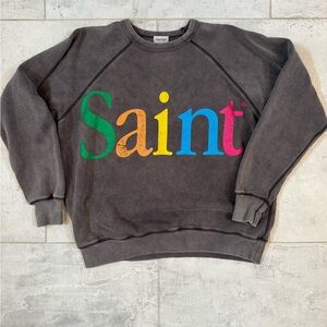 Saint crewneck sweatshirt oversized fits like large